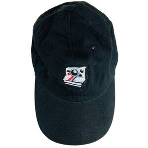 Poloroid Adjustable Hat Black Embroidered Strapback OSFA